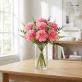 Künstliche Nelken Rosa-Pink 25cm 7er-Set für Dekoration | Floristik24.at