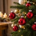Weihnachtskugeln aus Glas Ø4 cm in Rot, 24 Stück | Floristik24.at