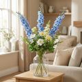 Künstlicher Rittersporn Blau aus Seidenstoff und Kunststoff, 108 cm | Floristik24.at