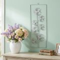 Wandschmuck Metall Schwalben Hängedeko 47,5cm Weiß Silber | Floristik24.at