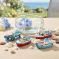 Deko-Schiffchen aus Polyresin,