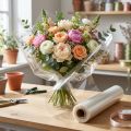 Blumenschmuckfolie aus Polypropylen, transparent, 75 cm x 200 m, 20 µm | Floristik24.at