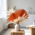 Palmspear Sun Orange 30 St – Trockenblumen aus Palmenblatt ca. 35–50cm | Floristik24.at