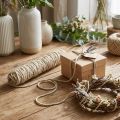 Filzschnur aus Jute und Schafschurwolle Beige Ø 5 mm 55 m | Floristik24.at