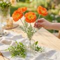 Künstliche Mohnblumen Orange 78cm Ø6-7cm 3 Stück für Wohnraumdekoration | Floristik24.at