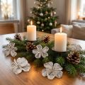 Trockenblume Landlotus Holz naturbelassen Weiß gewaschen 6-12cm 50 Stück | Floristik24.at