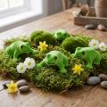 Frosch-Dekofigur aus Kunststoff, 7,5cm, grün, 9 Stück | Floristik24.at