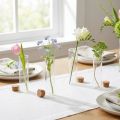 Minivasen aus Glas mit Korkdeckel Ø4cm H12cm 6er Set | Floristik24.at