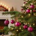 Mini-Christbaumkugeln 3cm Pink, Bruchfest, Kunststoff, 14 Stück | Floristik24.at