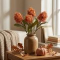 Skimmia Japonica Kunstblume Orange DryLook L59cm Kunststoff 3St | Floristik24.at