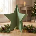 Filz Weihnachtsstern zum Stellen 62cm Grün | Floristik24.at