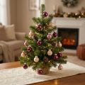 Weihnachtskugeln Glas Mini Berry Beige Rosa Ø3cm 22 St | Floristik24.at