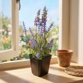 Künstlicher Lavendel im Topf Kunstpflanze 25 cm Lila-Grün | Floristik24.at
