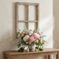 Deko Fenster Rahmen Holzdeko rustikal Braun 40×60cm | Floristik24.at