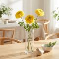 Künstliche Ranunkel Einzelblume 51 cm gelb-grün-rot 3 Stück | Floristik24.at