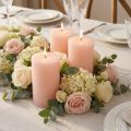 Stumpenkerzen aus Wachs Hellrosa 70x120mm 4er-Set | Floristik24.at