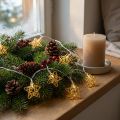 LED Lichterkette Sterne Gold 1,90m für Innen mit Timer | Floristik24.at
