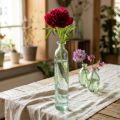 Glas Deko Vase Flaschenform Ø6,5cm H30cm Grün | Floristik24.at