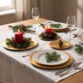 Kleiner runder Dekoteller aus Metall 17 cm gold glänzend im 6er-Set | Floristik24.at