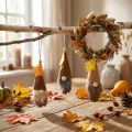 Zapfen-Anhänger mit Filz-Wichteln, 10 cm, 6 Stück, Herbstdeko | Floristik24.at