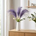 Künstliches Trockengras Lila Beflockt 62cm 3 Stück | Floristik24.at