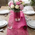 Vliesrolle aus Faserseide 8cm x 25m Fuchsia für Dekorationen | Floristik24.at