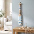 Deko-Paddel Holz 78 cm maritim naturfarben blau weiß | Floristik24.at