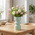 Blumenvase Metall Mintgrün Emaille Ø9cm H17,5cm | Floristik24.at