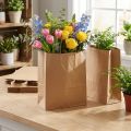 Papiertragetaschen 33,5x14x39cm Natur 50 Stück Recyceltes Papier | Floristik24.at