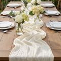 Tischband Crash Creme 100mm x 15m Dekostoff | Floristik24.at