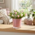 Glastopf aus Glas Ø11,5cm H10,8cm in Altrosa für Dekoration | Floristik24.at