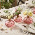 Minivasen Glas Rosa getönt
