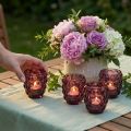 Windlicht Glas Berry Ø9 cm H9,5 cm 4 Stück | Floristik24.at