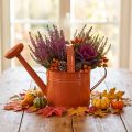 Metall Gießkanne 26cm Orangebraun 5L für Innen- und Außendekoration | Floristik24.at