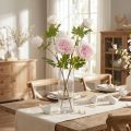 Deko Pfingstrosen Rosa 3 Blüten Künstlich Langstielig 80cm 2er Set | Floristik24.at