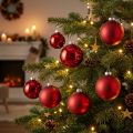 Christbaumkugel, Baumschmuck, Weihnachtskugel Rot H8,5cm Ø7,5cm Echtglas 12St | Floristik24.at