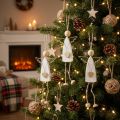 Weihnachtsengel Anhänger aus Holz, 22 cm, Naturfarben, 3 Stück | Floristik24.at