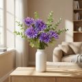 Dahlien künstlich, Lavendel, 105 cm, mit Metallkern, 5 Blüten | Floristik24.at