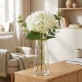 Künstliche Hortensie Weiß Ø23cm L84cm für Wohnraumdeko | Floristik24.at