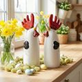 Ceramic Deko-Hähne Küche Weiß 23cm 2er-Set | Floristik24.at