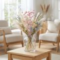 Erdbeerdistel Trockendistel Distel Deko Hellrosa 58cm 100g | Floristik24.at