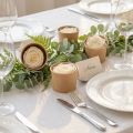 Konservierte Rosenköpfe Weiß 4 cm Durchmesser 6 Stück für Tischdekoration | Floristik24.at
