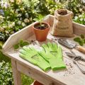 Gartenhandschuhe Nylon Polyurethan Größe 7 Hellgrün Limette | Floristik24.at