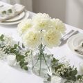 Nelkenblüten künstlich Weiß Ø9cm 12 Stück | Floristik24.at
