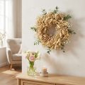 Trockenblumenkranz gebleicht Deko Kranz Creme Ø25cm | Floristik24.at