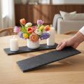 Schiefertafel Naturstein rechteckig 40x13cm Grau 2 Stück | Floristik24.at