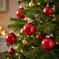 Weihnachtskugeln Glas Rot Ø6cm 24 Stück Christbaumschmuck | Floristik24.at