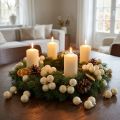 Mini Weihnachtskugeln aus Glas am Draht Ø25mm Creme, 140 Stück | Floristik24.at