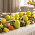 Kerzenset Ostern Eiform Wachs Grün 9cm 6 Stück | Floristik24.at