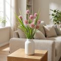 Künstlicher Zierlauch Allium Rosa 45 cm aus Kunststoff und Metall | Floristik24.at